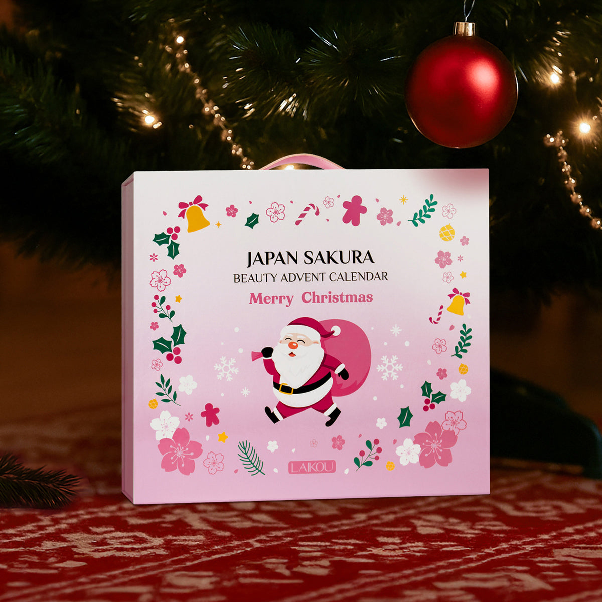 LaiKou Japan Sakura Beauty Advent Calendar 24-Piece Christmas Skincare Gift Set